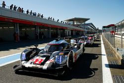 #2 Porsche Team, Porsche 919 Hybrid: Romain Dumas, Neel Jani, Marc Lieb;, #1 Porsche Team, Porsche 9