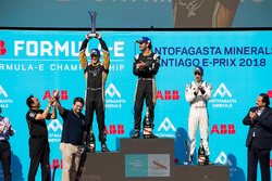 Jean-Eric Vergne, Techeetah, Andre Lotterer, Techeetah make up the first 1st 2nd finish in Formula E