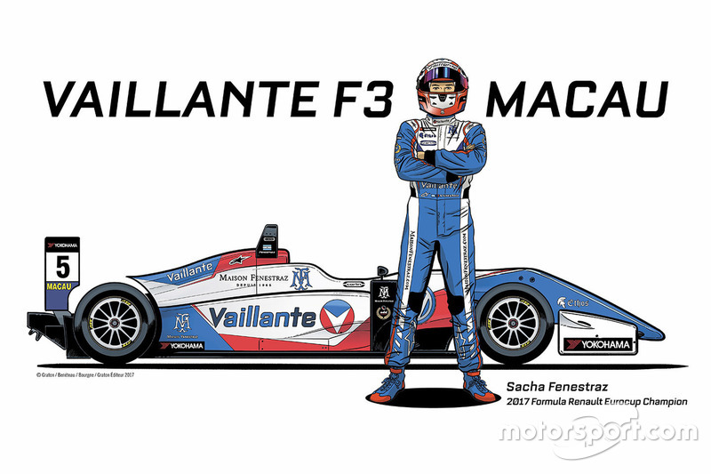 Sacha Fenestraz, livrea Vaillante Macao