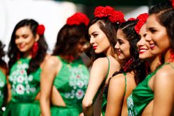 Chicas en el paddock