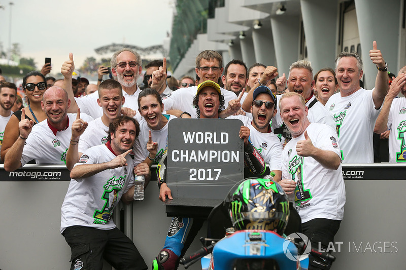 Third place and champion Franco Morbidelli, Marc VDS
