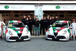 Fabrizio Giovanardi, Team Mulsanne Alfa Romeo Giulietta TCR, Gianni Morbidelli, Team Mulsanne Alfa Romeo Giulietta TCR with the team