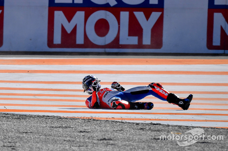 Sturz: Scott Redding, Pramac Racing