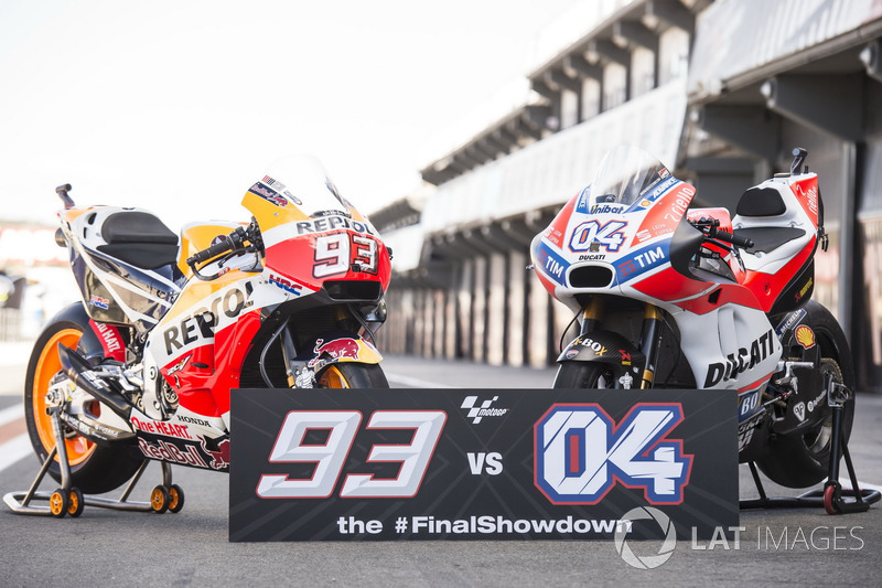 The bikes of Marc Marquez, Repsol Honda Team, Andrea Dovizioso, Ducati Team, bikes