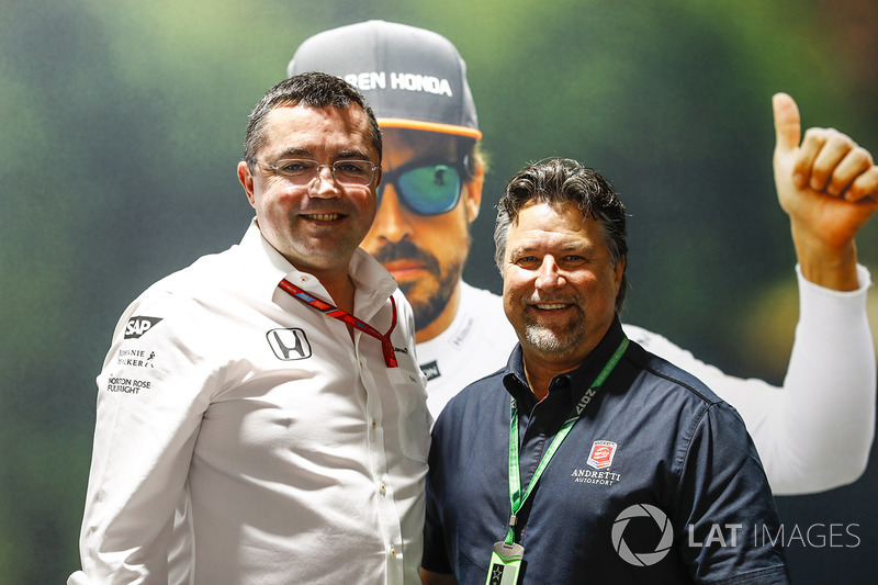 Eric Boullier, Racing Director, McLaren, Michael Andretti