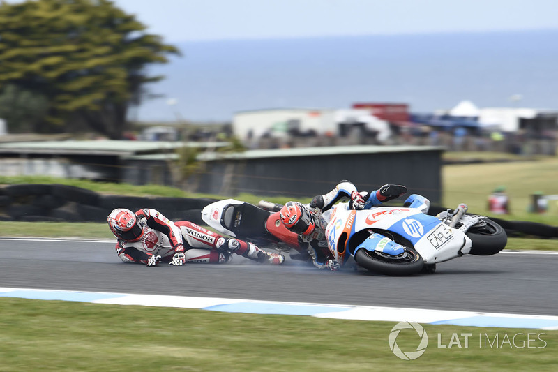 Takaaki Nakagami, Idemitsu Honda Team Asia, Edgar Pons, Pons HP 40 crash