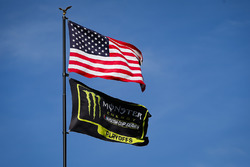 Flaggen: USA und Monster Energy NASCAR Cup Series Playoffs