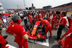 Sebastian Vettel, Ferrari, on the grid