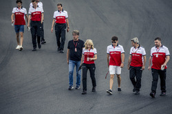 Charles Leclerc, Sauber walks the track