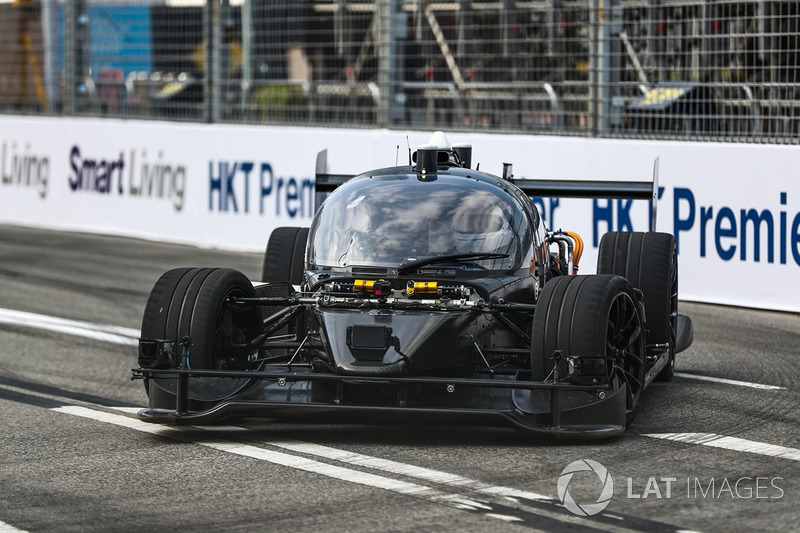 Roborace car test run