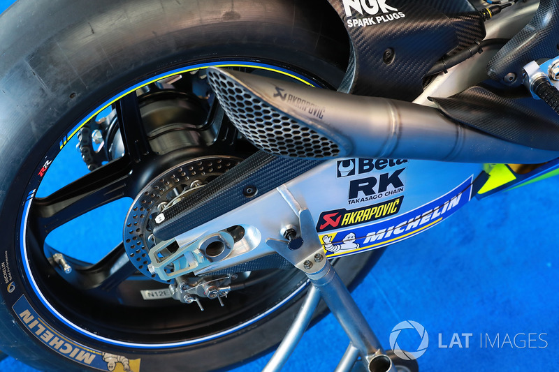Alex Rins, Team Suzuki MotoGP, swingarm
