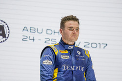 Podium: Race winner Oliver Rowland, DAMS