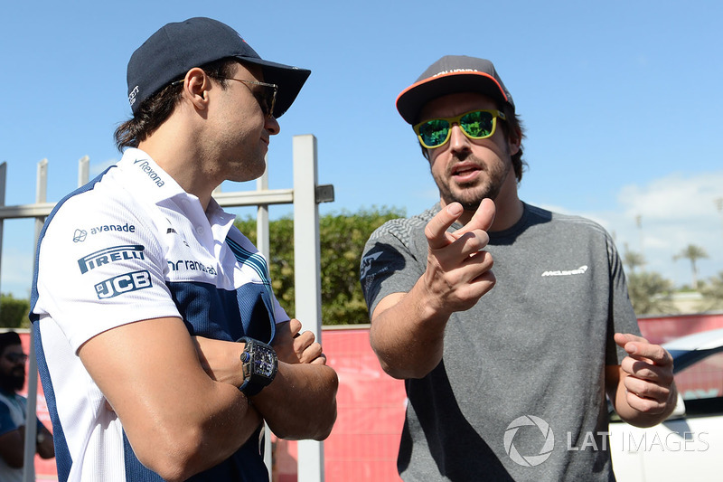 Felipe Massa, Williams and Fernando Alonso, McLaren