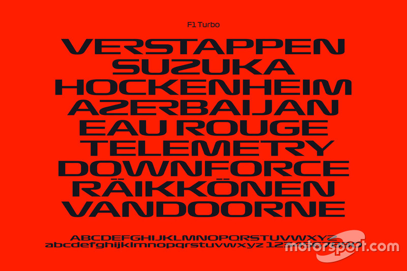 F1 Turbo yazı tipi