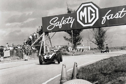Jack Brabham, Cooper T51-Climax, leads Bruce McLaren, Cooper T45-Climax