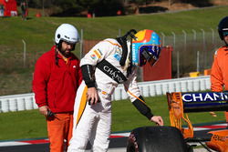 Остановка на трассе: Фернандо Алонсо, McLaren MCL33