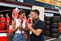 Davide Valsecchi, Sky Italia and Federica Masolin, Sky Italia Presenter