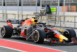 Max Verstappen, Red Bull Racing RB14 met sensoren