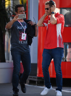 Sebastian Vettel, Ferrari, Pedro Lamy selfie