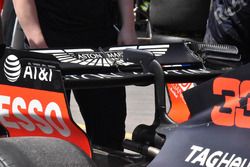 Detalle del alerón trasero del Red Bull Racing RB14