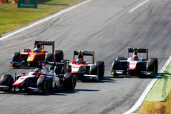 Robert Visoiu, Campos Racing leads Santino Ferrucci, Trident