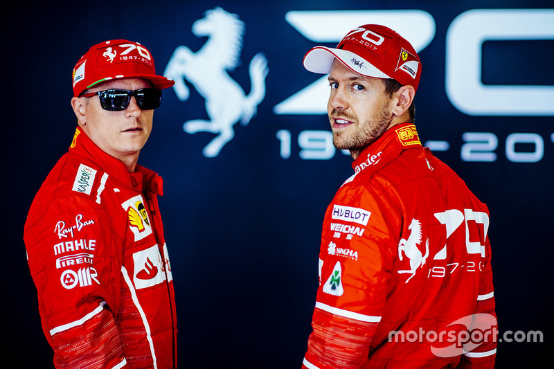 Kimi Raikkonen, Ferrari, Sebastian Vettel, Ferrari