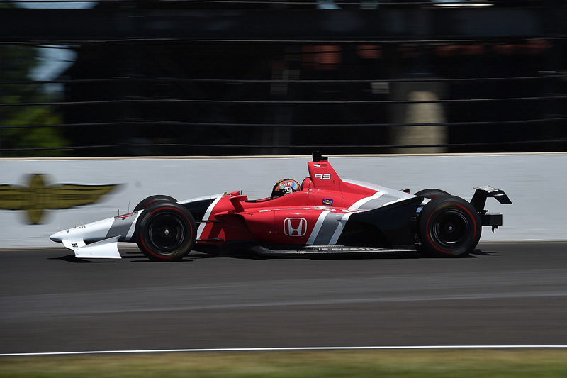 Oriol Servia testing the 2018 Honda IndyCar