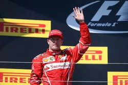 Podium : le deuxième, Kimi Raikkonen, Ferrari