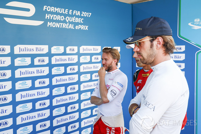 Nick Heidfeld, Mahindra Racing, and Jean-Eric Vergne, Techeetah