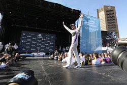 Jose Maria Lopez, DS Virgin Racing, celebrates on the podium