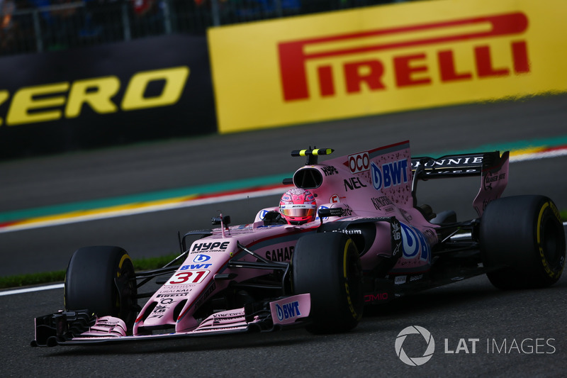 Esteban Ocon not pleased with teammate Sergio Perez