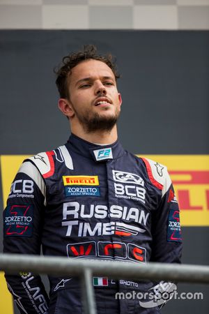 Third place Luca Ghiotto, RUSSIAN TIME