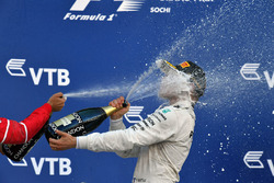 Podium: race winner Valtteri Bottas, Mercedes AMG F1