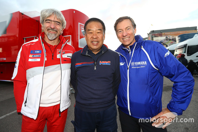 Gigi Dall'Igna, Ducati Team General Manager, Shuhei Nakamoto, vice-president of Honda Racing Corpora