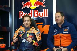 Mika Kallio, Red Bull KTM Factory Racing, et son ingénieur Paul Trevathan