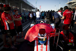 De helm van Felix Rosenqvist, Mahindra Racing