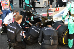 The car of Lewis Hamilton, Mercedes AMG F1 W08