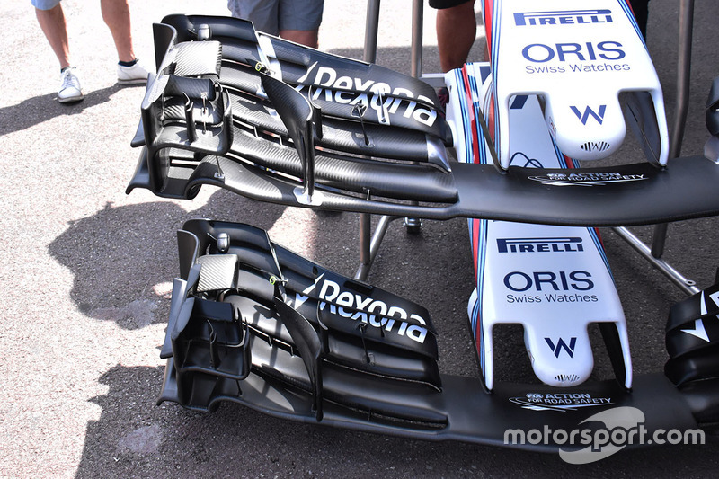 Williams FW40 detalle de ala delantera