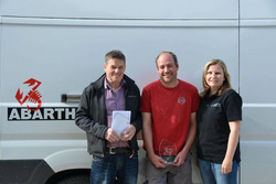 Beat Wyssen, Sébastien Schmid, Martina Garovi, podium Corsa