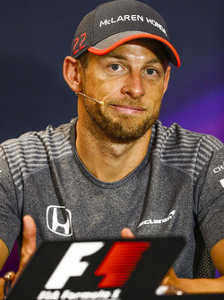 Jenson Button, in the press conference