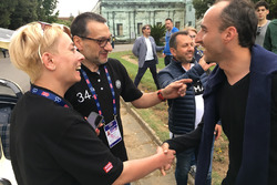 Tadeusz Koziol e Monika Sikora, equipaggio della Mercedes 300 SL Coupe W 198, con Robert Kubica