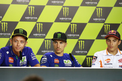 Valentino Rossi, Yamaha Factory Racing, Maverick Viñales, Yamaha Factory Racing, Marc Marquez, Repsol Honda Team