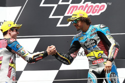 Podium: Alex Marquez, Marc VDS, Mortbidelli and Franco Morbidelli, Marc VDS