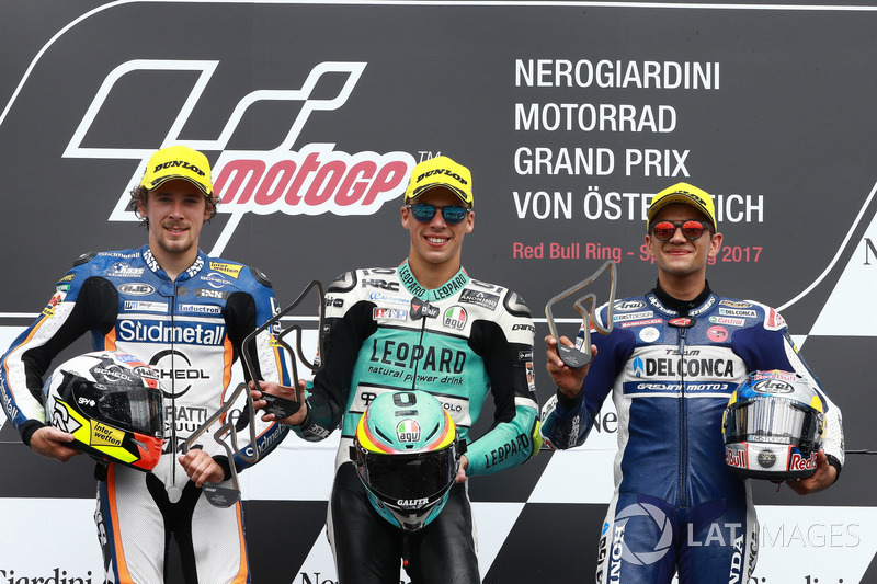 Podium: 1. Joan Mir, Leopard Racing; 2. Philipp Öttl, Schedl GP Racing; 3. Jorge Martin, Del Conca G