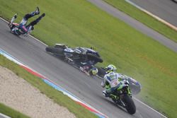 Crash von Federico Caricasulo, GRT Yamaha Official WorldSSP Team, Lucas Mahias, GRT Yamaha Official