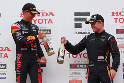 Podium: race winner Pierre Gasly, Team Mugen, third place Felix Rosenqvist, Team LeMans
