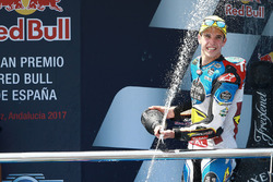 Podium: race winner Alex Marquez, Marc VDS