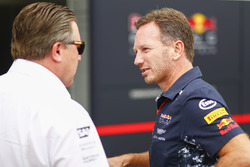 Zak Brown, Direttore Esecutivo, McLaren Technology Group, Christian Horner, Team Principal, Red Bull