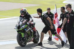 Jonathan Rea, Kawasaki Racing, vainqueur à Donington Park, 2017