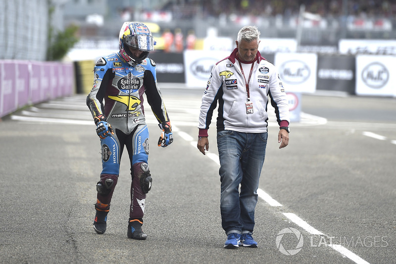 Jack Miller, Estrella Galicia 0,0 Marc VDS después de choque